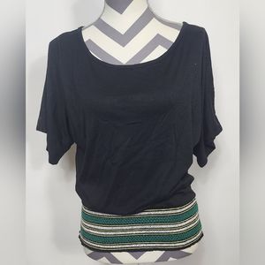 Weavers top, large, elastic waistband